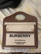 Burberrymini Pocket tote bag