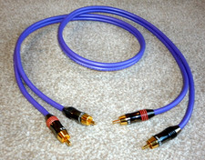 Audiophile QED Qunex 1 Balanced Stereo RCA Cable 1m (42") long - Free UK postage