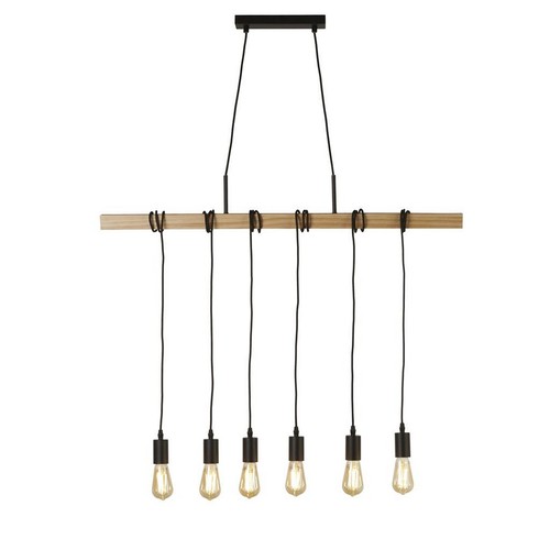 Lights wooden bar and black - 6,