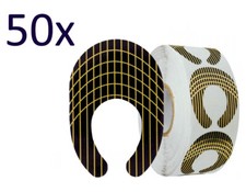 50x Acrylic Nail Horseshoe