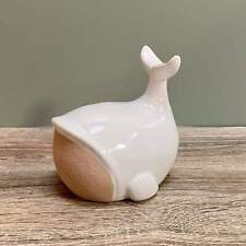 Ceramic White Whale Sculpture