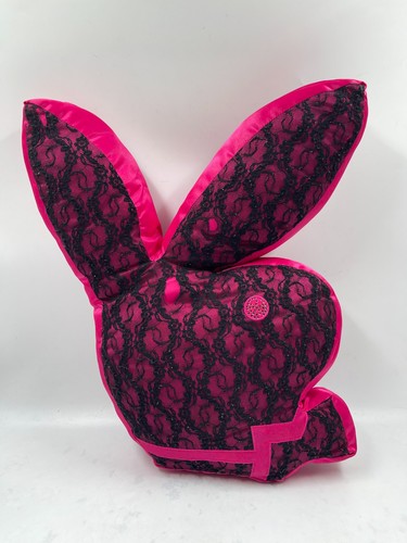 Torn playboy black pink lace - black-pink,