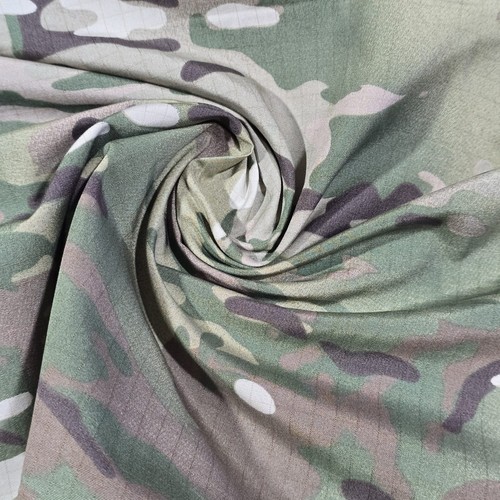 Camo green cotton material - camo,