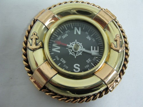 Compass brass ship - 70, mm