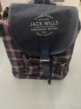 Jack Wills checkered backpack