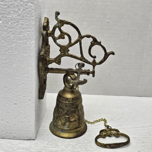Vintage brass monastery door - monastery,