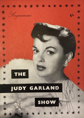 Judy garland signed - signed, programme