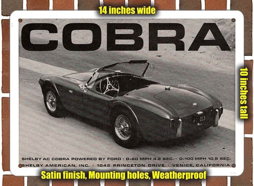 Metal sign 1963 - metal, shelby