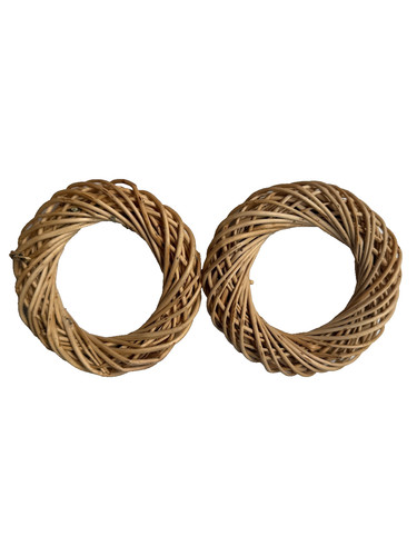 Wreath cane basket - weave, for