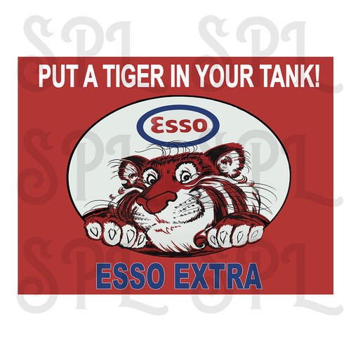 Esso tiger retro - retro, style