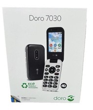Brand New Doro 7030 4G Dual Sim Card Big Keys, Loud Sound, Black UNLOCKED Uk