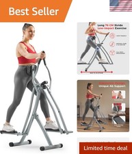 Air Resistance 2-in-1 Upright Elliptical for Efficient Home Cardio Exercise