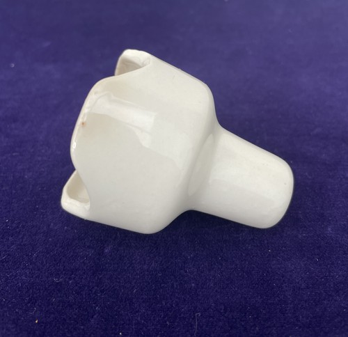 Vintage white ceramic pie - white,