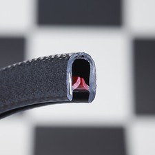 Standard black rubber car edge trim protection 14mm x 8.5mm FITS 1mm - 3mm