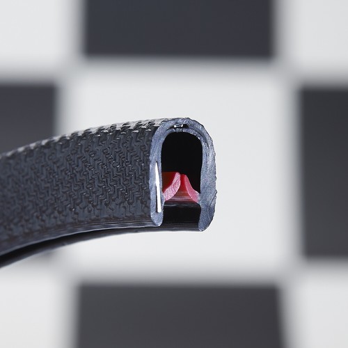 Standard black rubber car edge