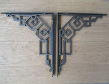 PAIR OF ANTIQUE ART DECO CAST