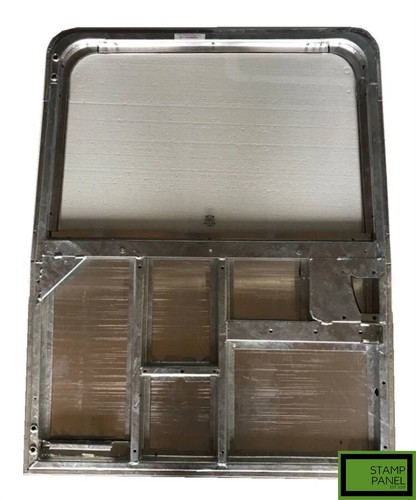 Plain glazed galvanised rear - plain,