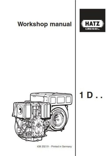 Workshop manual for - , hatz