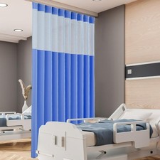 Flame Retardant Hospital Curtain Room Divider with Grommet, Privacy Medical C...