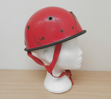 Vintage SM Red Ultra Light Carbon Fibre-Glass Climbing Caving Helmet