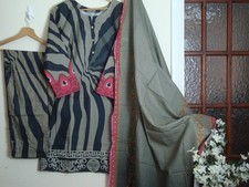 NEW MARIA B Printed KHADDAR stitched salwar kameez 3pc suit witer collection