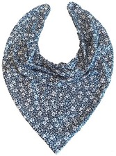 Adult Dribble Bib Special Needs Blue/White Ditsy Bandana Bib Neckerchief Drool