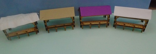 28mm market stalls cloth - 4x,