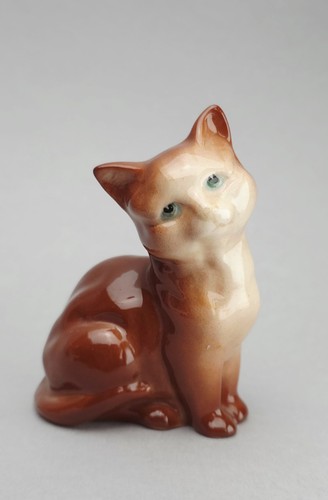 Cute kitten figurine ginger - figurine,