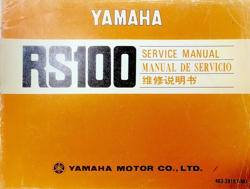 Genuine factory yamaha - yamaha, rs100