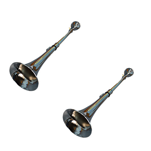 Chrome metal air horn - metal,
