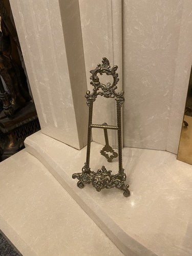Brass decorative easel - easel, vintage
