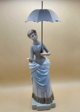 NAO by Lladro “Lady with Umbrella” Figurine – Retired- Mint