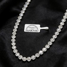 Angel Silver Tennis Necklace