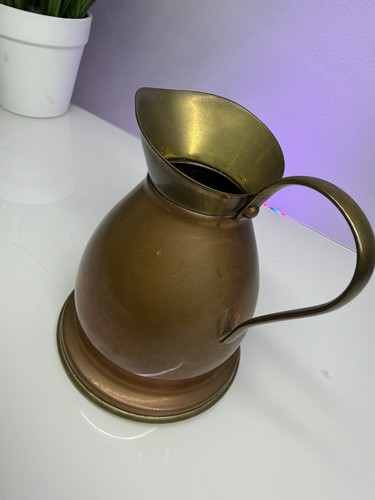 Copper jug inches tall - jug,