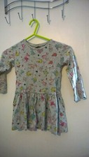 Girls Next Grey Long Sleeve Dress Age 2-3