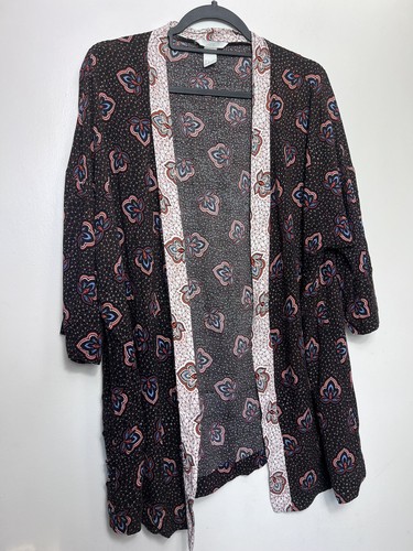 Black orange blue paisley - h&m,