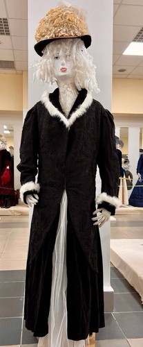 Antique silky velvet black - silky,