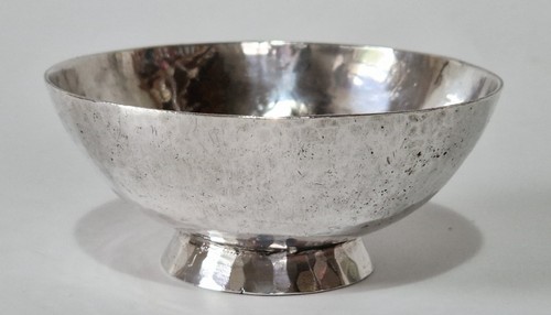 Vintage silver plated hammered - silver,