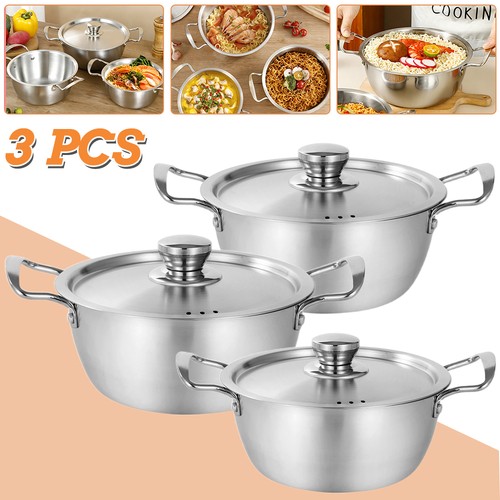 Cookware soup pot set - 3x,