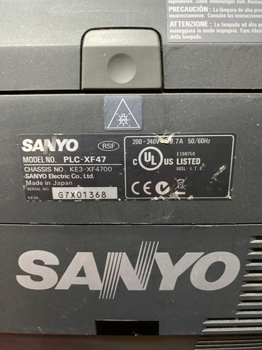 Sanyo plc xf47 lcd projector - sanyo,