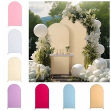 1xDouble side Arch Backdrop Cover Arched Wall Wedding Party Birthday Props Event