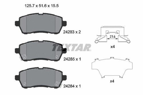 Front brake pad - set,