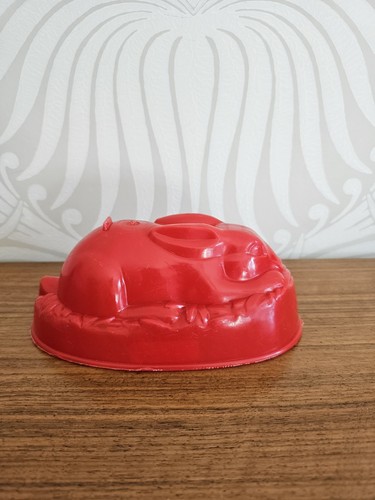 Vintage red rabbit plastic - vintage,