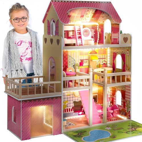 Kinderplay green dollhouse - kinderplay,