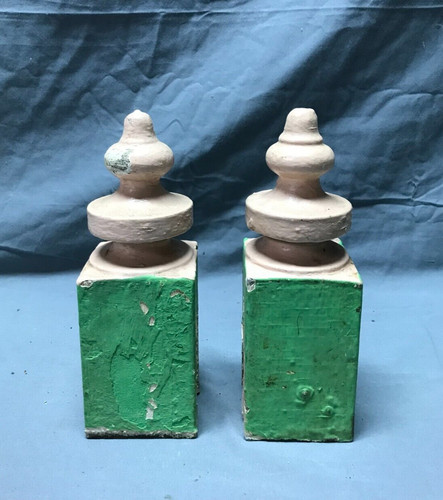 Antique pair shabby - shabby, turned