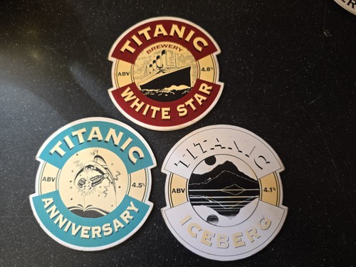 Titanic brewery pump clips - titanic,