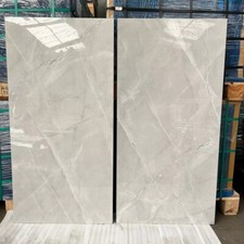 Grey Bathroom Kitchen Gloss 60X120Cm Porcelain Tiles Job Lot 20 SQM