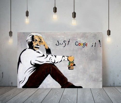 Banksy einstein just google - einstein,