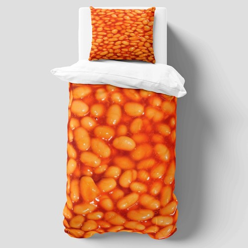 Baked beans duvet cover - baked,