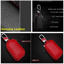 Practical Genuine Leather Red